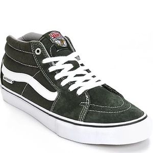 Olive green antihero vans